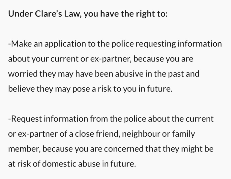 Did you do 'checks' on a new boyfriend? (Eg disclosure schemes)
