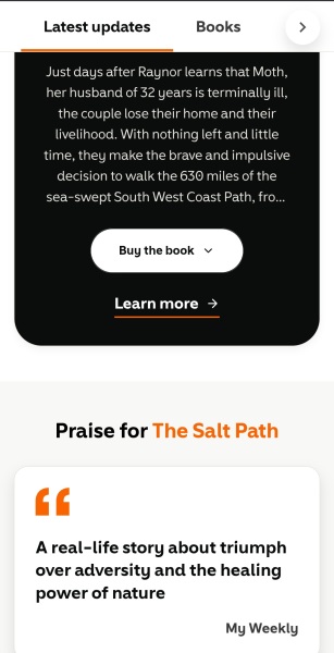 Thread 17: To feel disappointed after reading this in The Observer about the author and her husband from The Salt Path book and film?