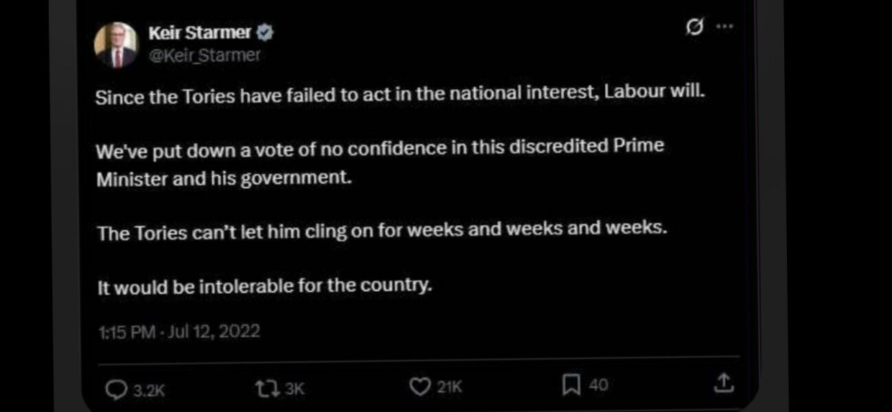 To think Keir Starmer is looking more ridiculous by the day