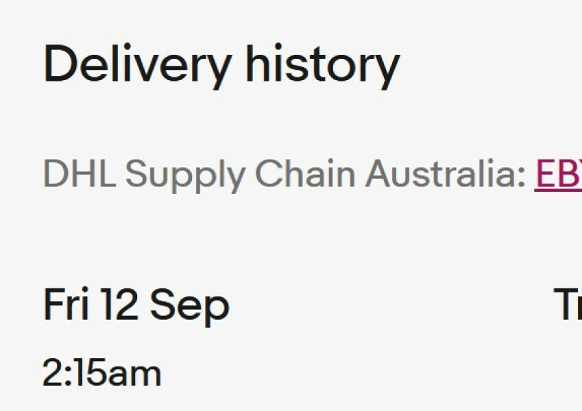 My DPD tracking on ebay suddenly changed to DHL Supply Chain Australia