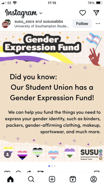 University - “gender expression fund”