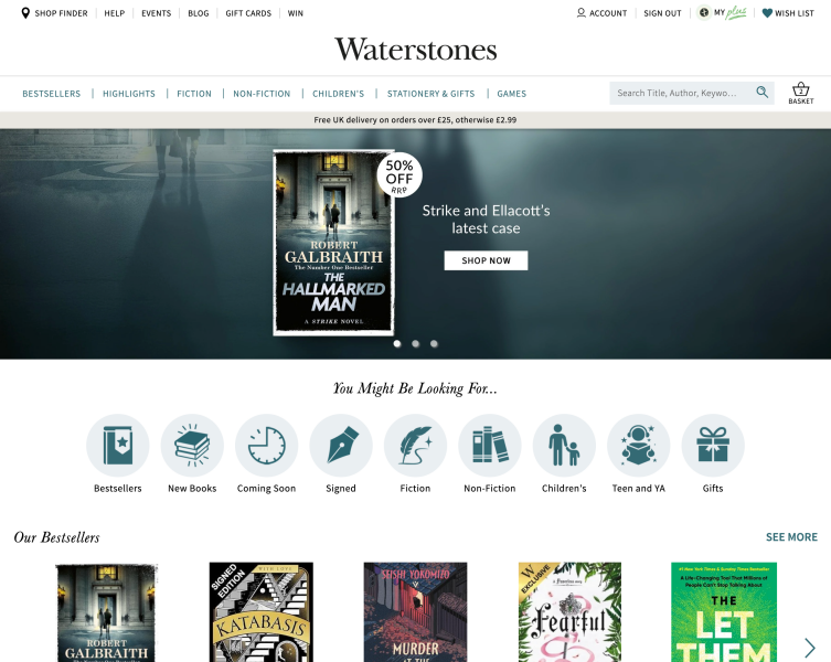 Waterstones and JKR new book