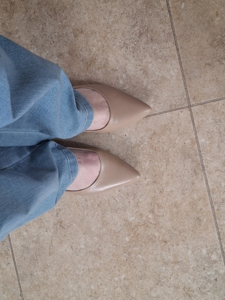 Are heels a no no these days?