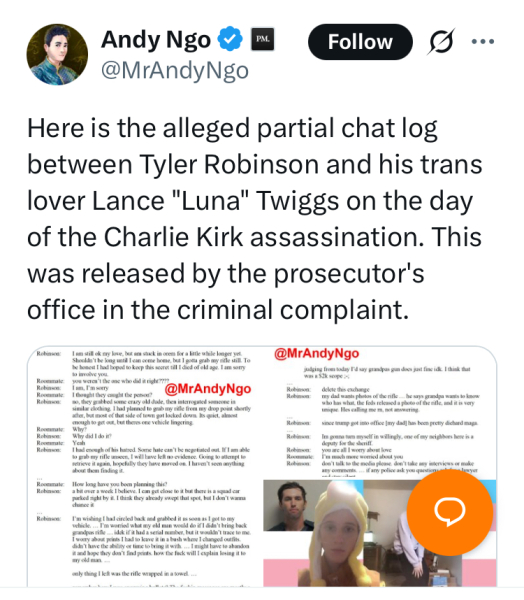 Ammunition in Kirk Shooting Engraved with Transgender, Antifascist Ideology