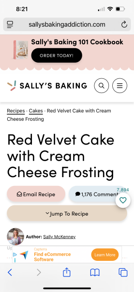 Red velvet cake recipe?