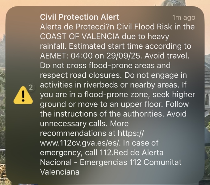 Valencia red weather warning: I have evacuated. Did I overreact?