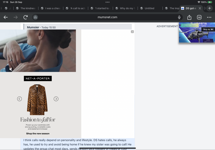 How do I get rid of video ads taking over the whole screen?