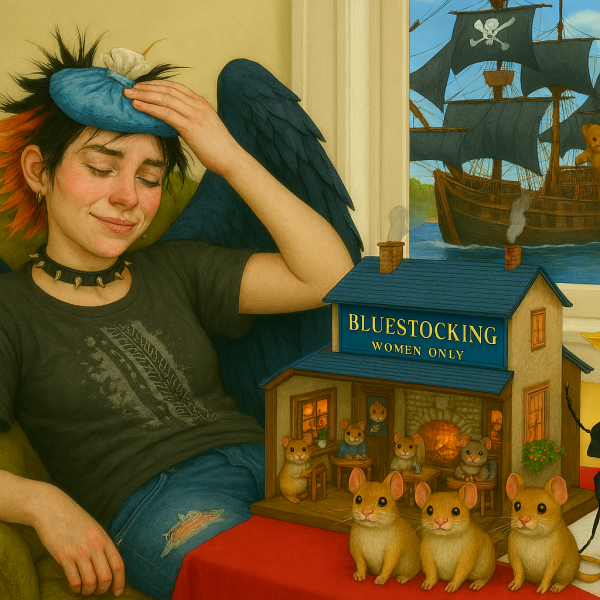 The Autumn Bluestocking - mist, mellow fruitfulness and hot chocolate!