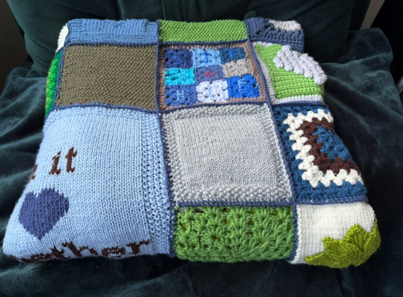 Woolly Hugs. Desperately sad news we are afraid. Making a Blanket for lovely Swashbuckled whose son has tragically died.