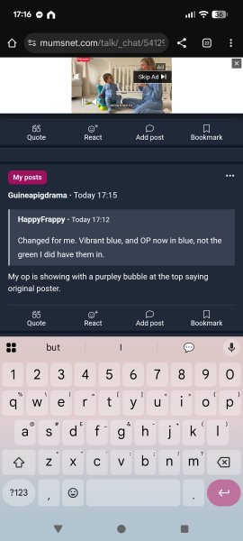 Why has my Mumsnet changed colour today?