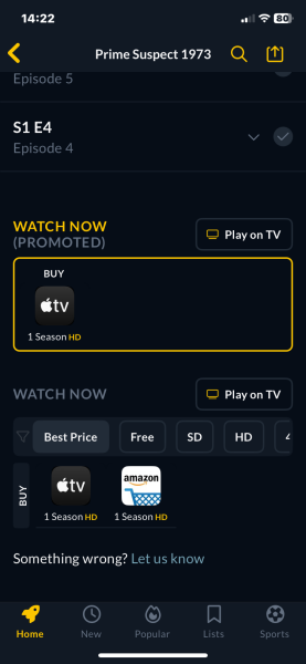 Poorly and after something to watch that’s gritty and going to pull me in!