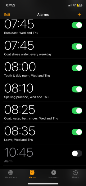 Starting Reception - what's your morning routine?