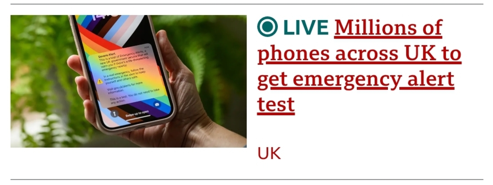 7 Sept 2025 3pm - UK emergency alerts: How to stay safe - info from Women's Aid