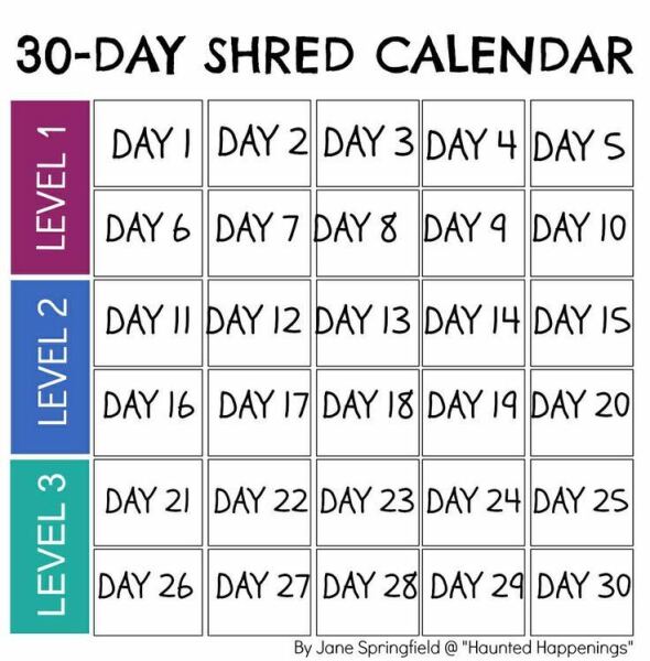 30 Day Shred for September anyone?