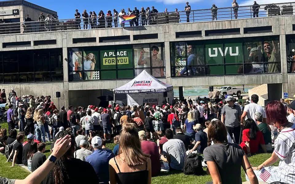 Charlie Kirk shot during a debate about trans people