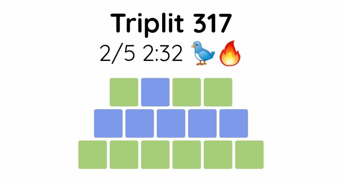 Yet another new word game - let me introduce you to Triplit!