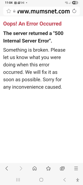 500 internal server error