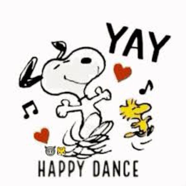 Come and have a little happy dance...