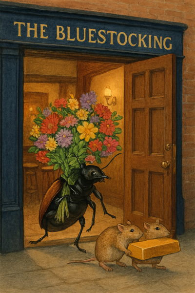 The Autumn Bluestocking - mist, mellow fruitfulness and hot chocolate!