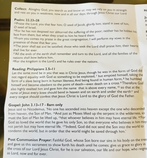 Sharing Sunday services