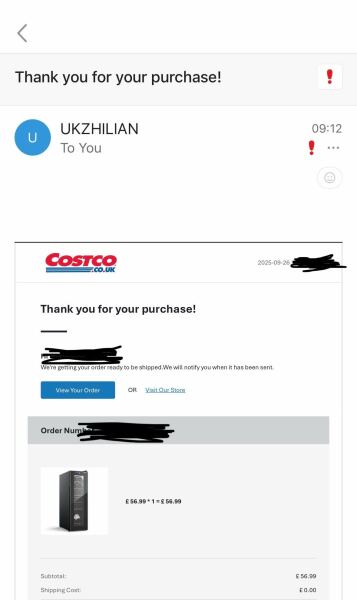 Ordered from Costco online - is this legit?!