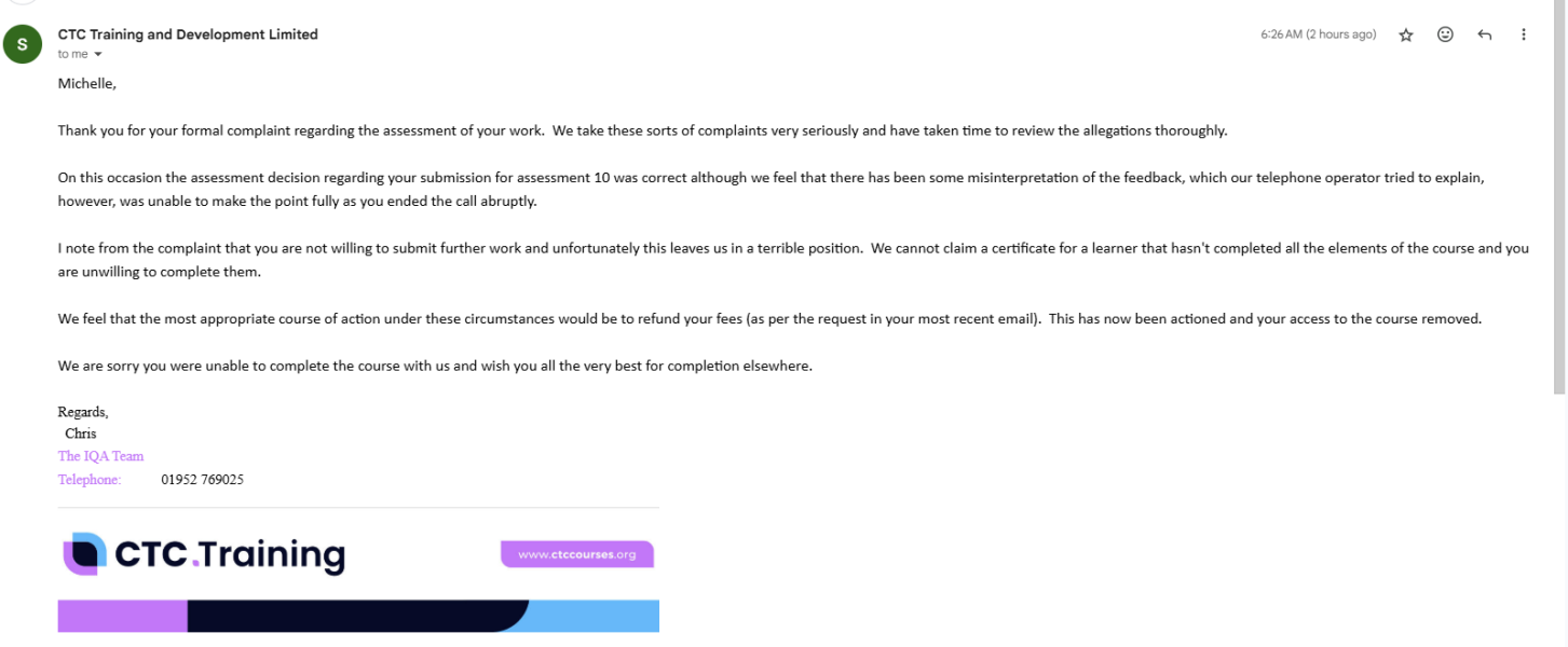 Has anyone done the CTC Training L3 teaching course? Or has anyone done a course that they've struggled with despite them having experience?