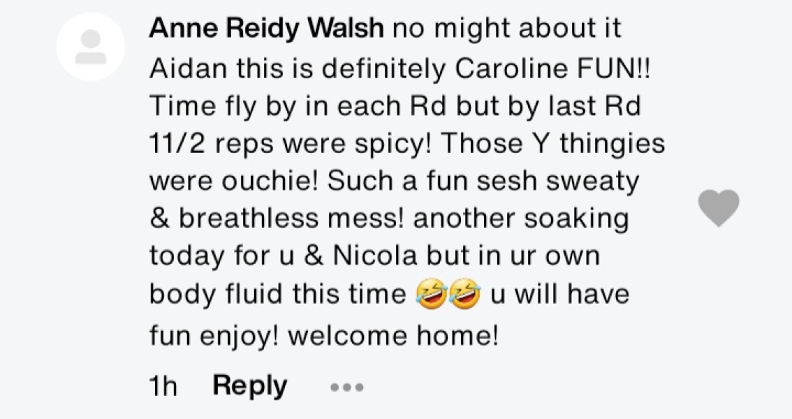 Lifting with Caroline Girvan- keeping it real and having a laugh along the way!