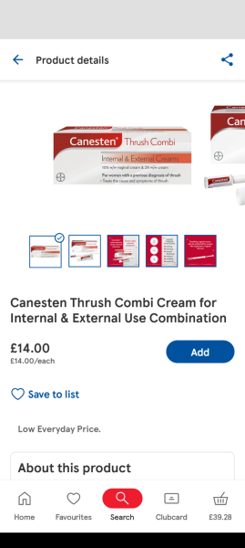 Husband vaginal thrush treatment?