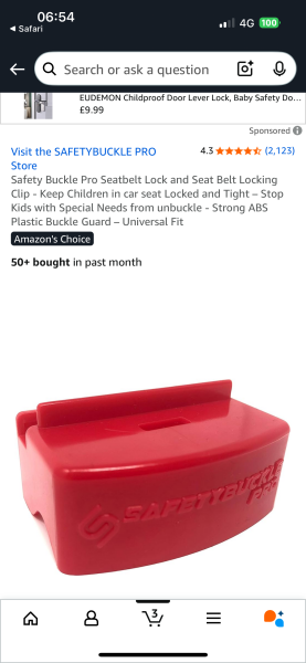 2yo nearly 3yo can unbuckle car seat