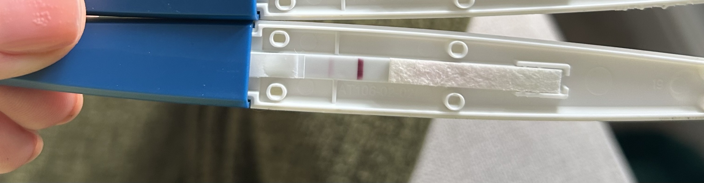 False positive on pink dye test - do I need to do anything??
