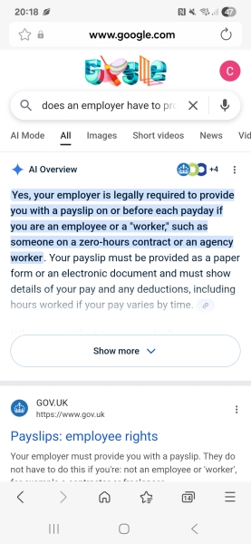 To think it's an outrage employer isn't financially responsible?