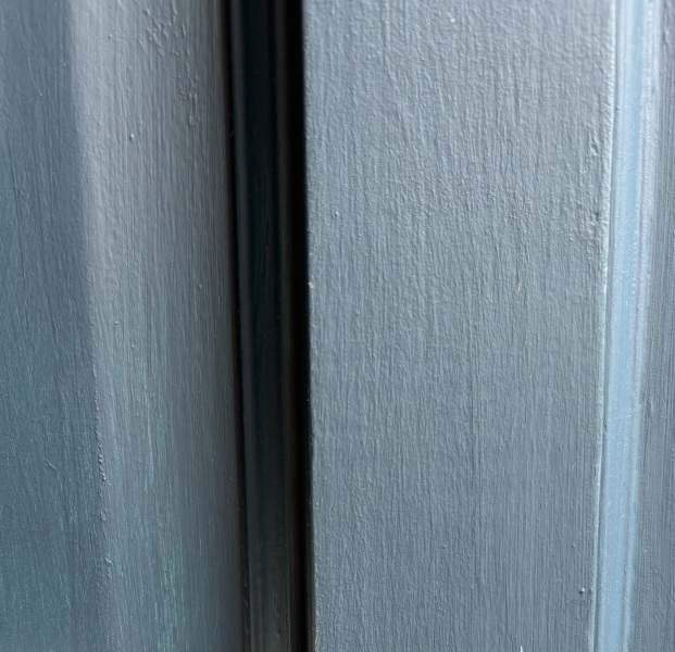 Dark dark blue front door paint
