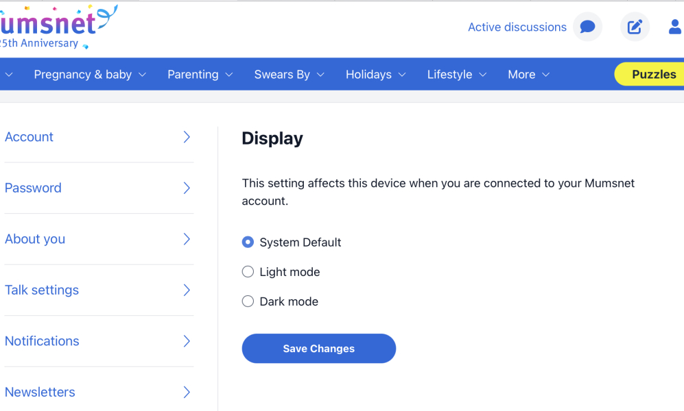 A few updates to Mumsnet 🎨