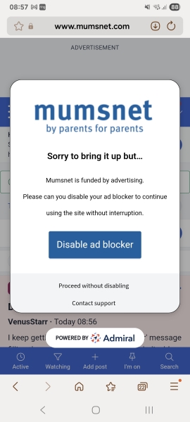 Disable ad blocker order