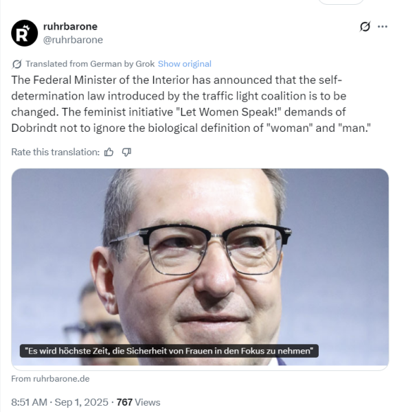 Germany "Neo-Nazi changes gender to serve in women’s prison"