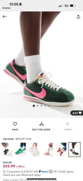 Trainers for autumn/winter