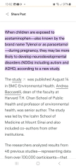 Use of paracetamol in pregnancy and autism: Trump