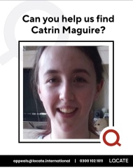 Missing Catrin Maguire from Uni of Bangor