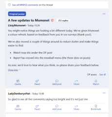 A few updates to Mumsnet 🎨