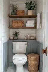 What to put on downstairs toilet shelf?