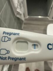 Smiley Positive Ovulation Test AND Faint Positive Pregnancy Test?!