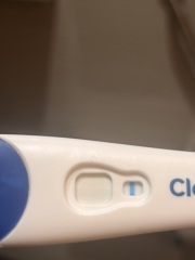 Is this a positive test? I took clear blue and saw a line and then a pink test and nothing?