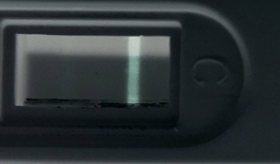 Faint line or evap