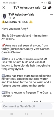 Missing woman - Chinnor, Oxon