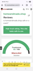 Is this website legit? Homeandmade.shop