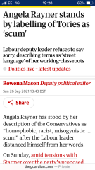 To think that surely Rayner has to go.