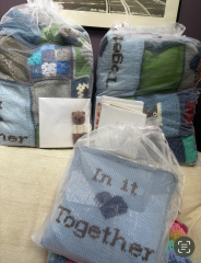 Woolly Hugs. Desperately sad news we are afraid. Making a Blanket for lovely Swashbuckled whose son has tragically died.