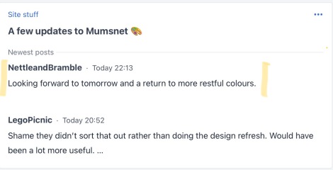 A few updates to Mumsnet 🎨