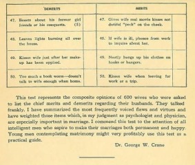 1930s wives' guide to the perfect husband - and not so perfect