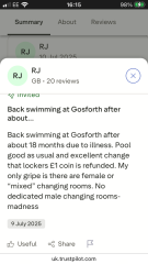 Leisure centre call police on one woman with a hand sewn #redflag banner